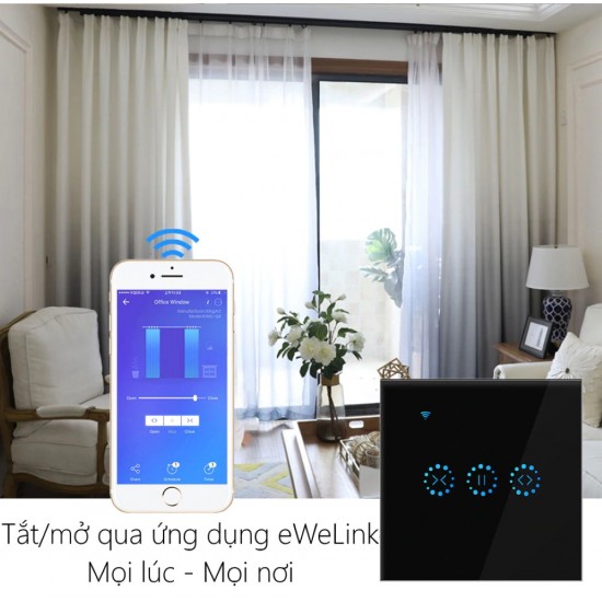 ECWIFI - Công tắc rèm WiFi cảm ứng thông minh eWeLink